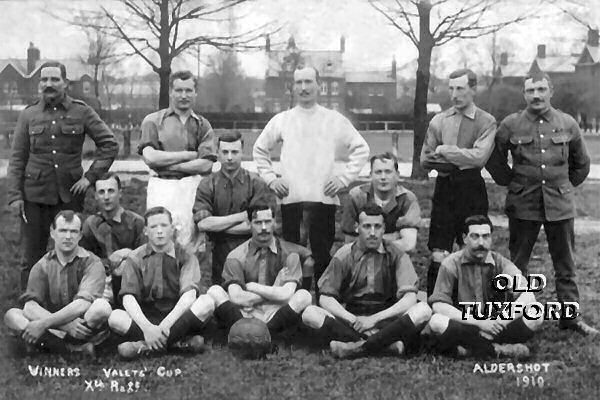 Tuxford football club - Winners of the Xth Regiment Valet's Cup - 1910