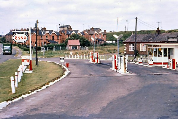 The Esso petrol station in Ash Vale in the 1960s