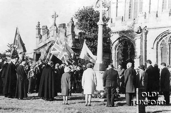 St. Nicholas Church - Ceremony by the war memorial