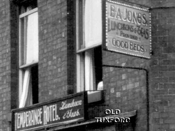 Signs on the Temperance Hotel
