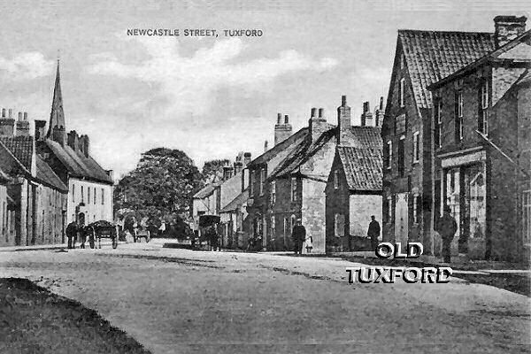 Newcastle Street around 1890, postcard image