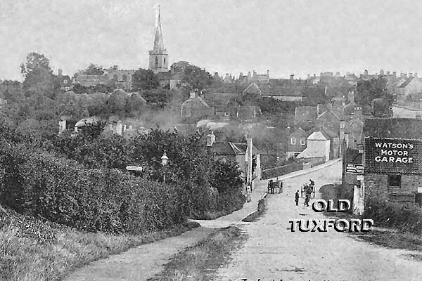 Looking towards Tuxford from Retford Road, Watson's Garage on right