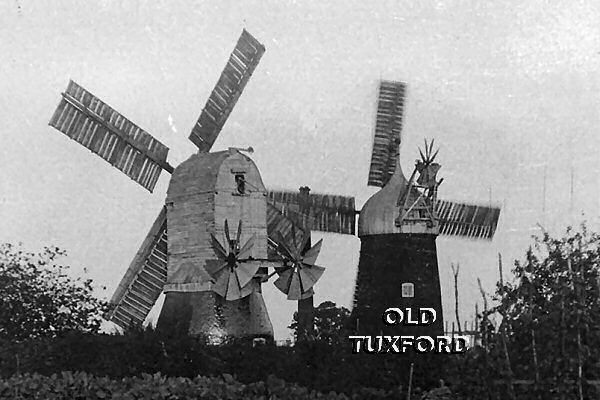 Windmills on the hill above Tuxford